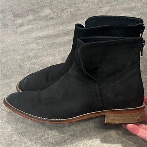 Free People Black Ankle Boots - Size 9